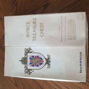 Vintage Sheffield English blades 19 PC stainless steel knife set